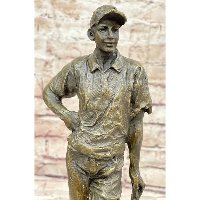 Champion Golfer Tiger Woods Bronze Sculpture Sport Trophy Statue Figurine Golf