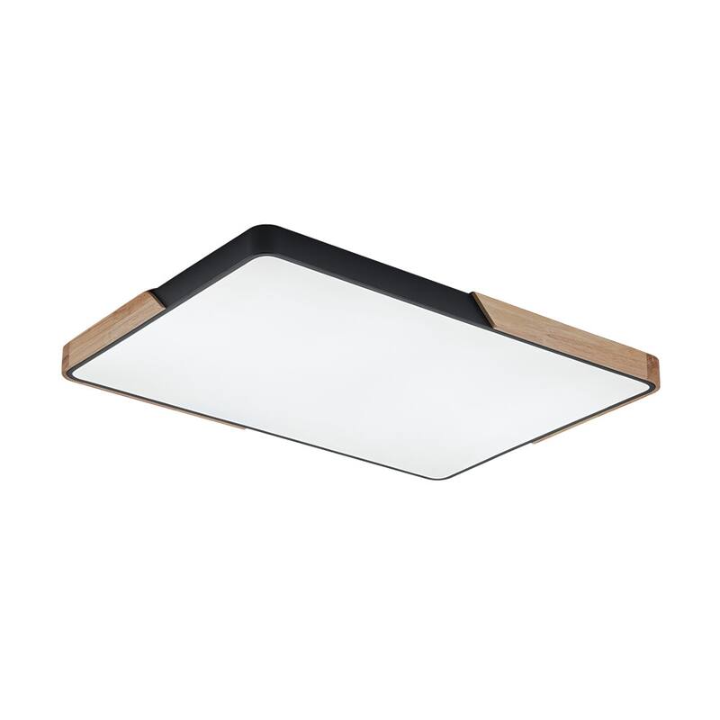 Farmhouse Ultra-thin Rectangle Dimmable LED Flush Mount Light