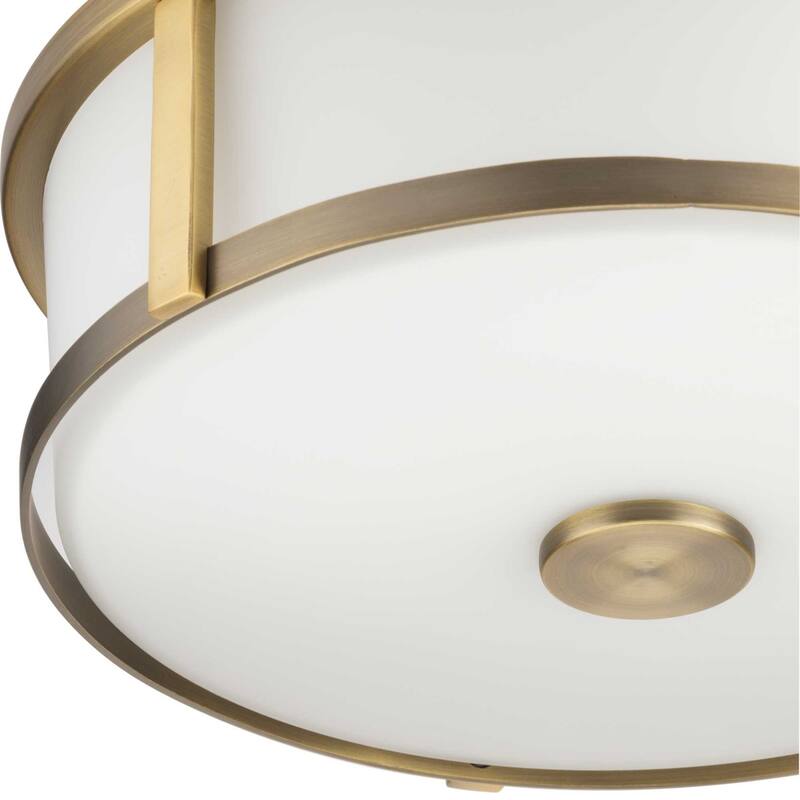 Progress Lighting P350254 Gilliam 2 Light 13" Wide Flush Mount Drum