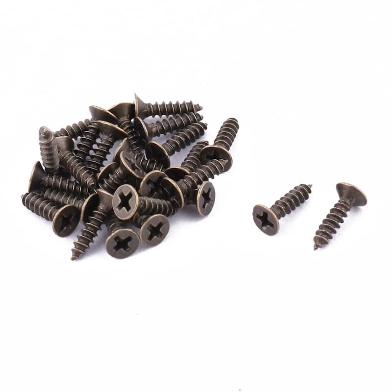 Retro Style Wall Mounted Towel Scarf Bag Cap Hook Hangers 10 Pcs - Bronze Tone - 1.3" x 0.6" x 1" (L*W*H)