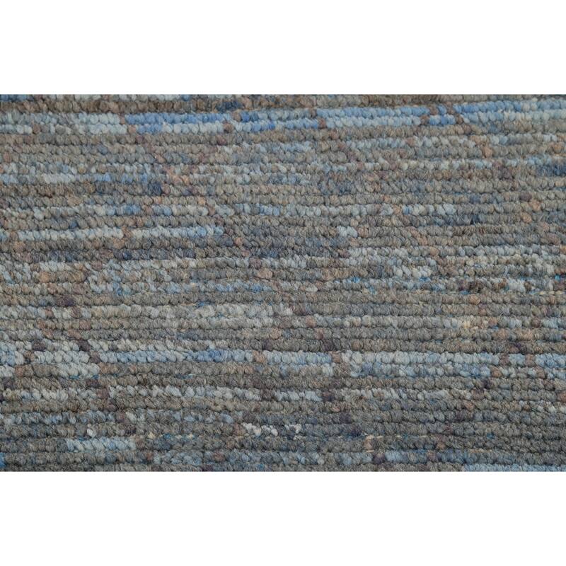 Trellis Moroccan Oriental Runner Rug Handmade Wool Carpet - 3'0"x 12'4"