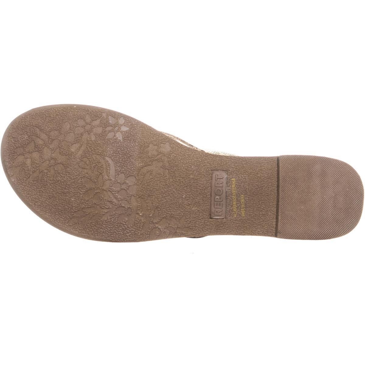 report flip flops gold