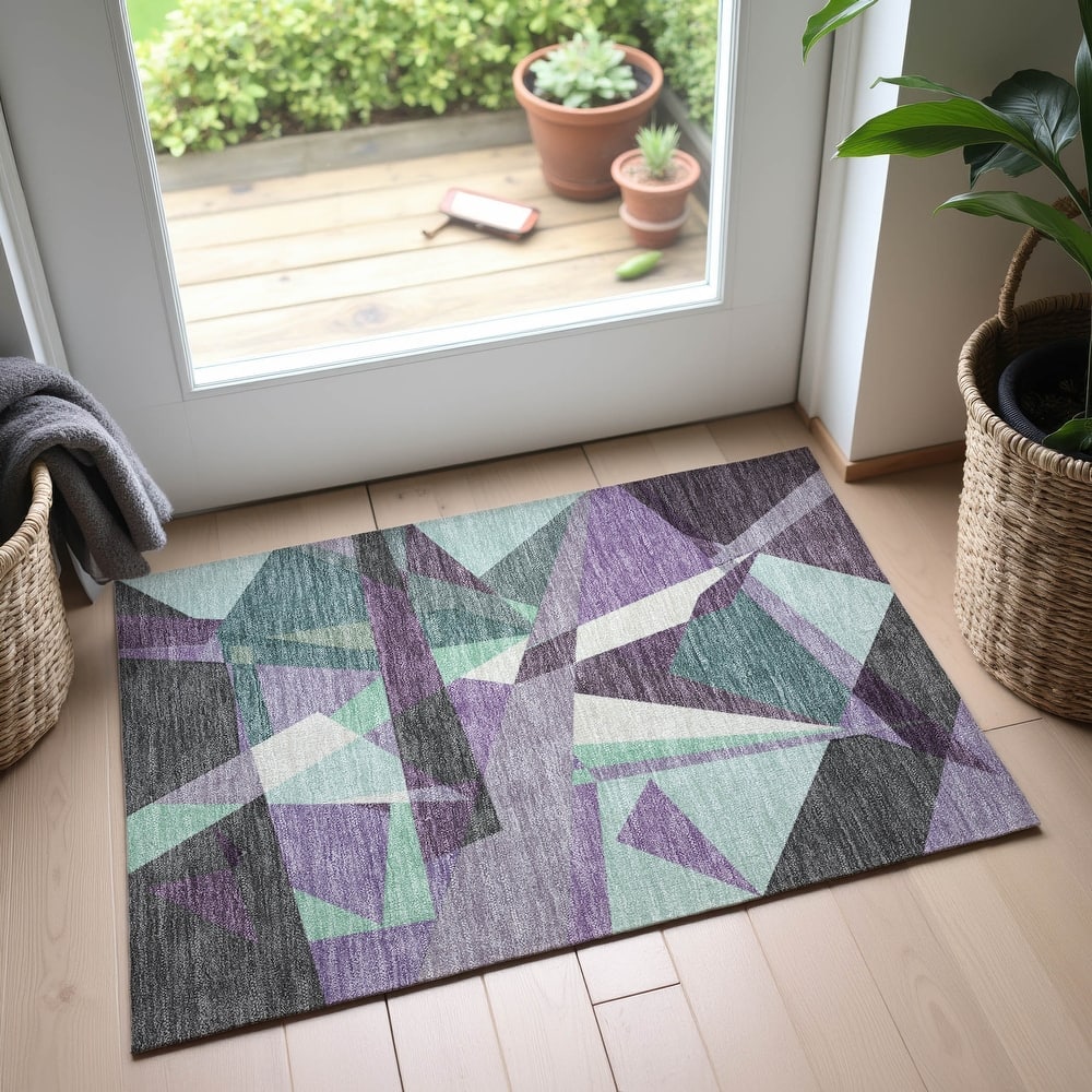 Premium Washable Super Soft Abstract Mosaic Mayfield Rug