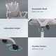 preview thumbnail 11 of 12, Home Office Chair Mid-back Lumbar Support Swivel Computer Mesh Chair
