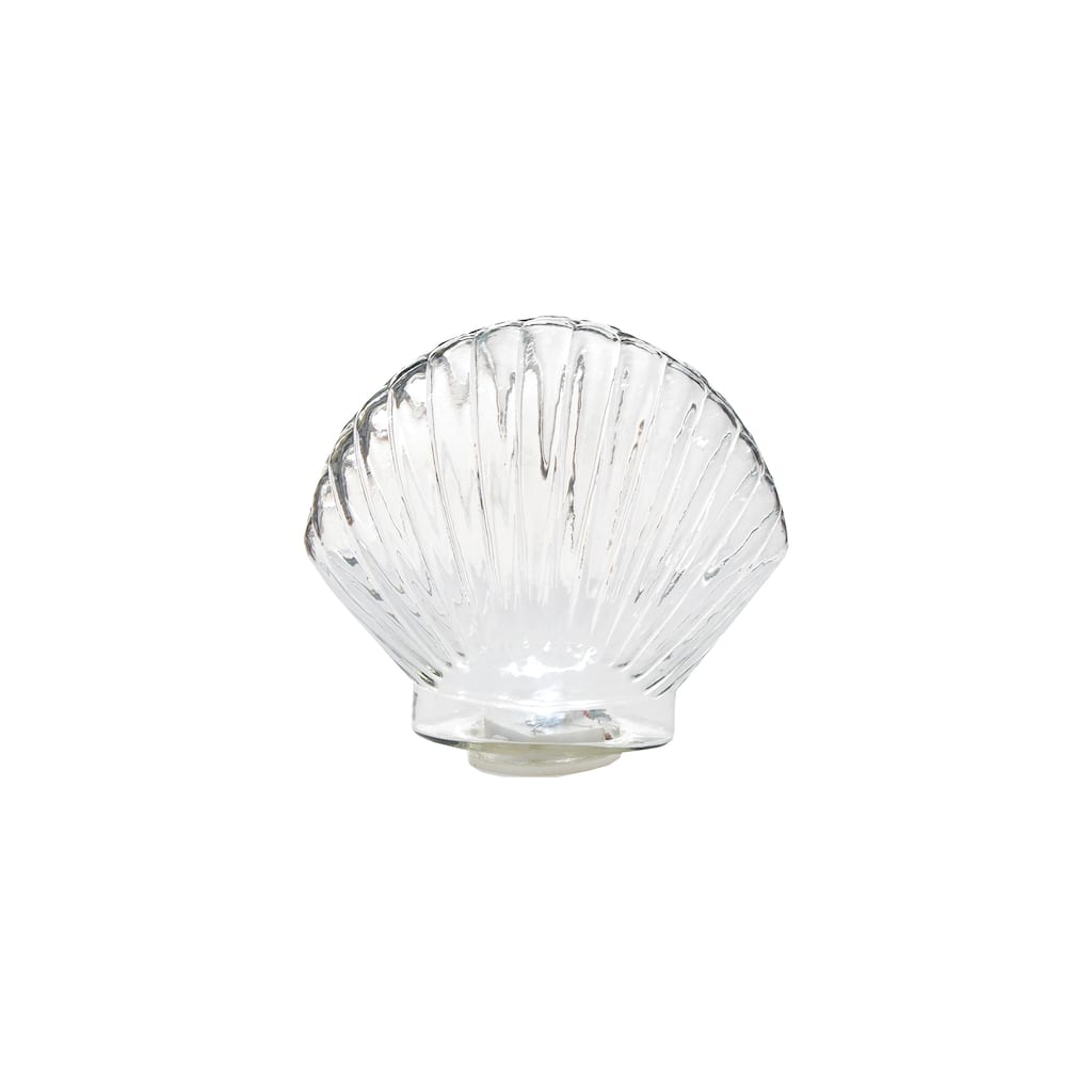Large Fan Shell Glass Figurine Decor