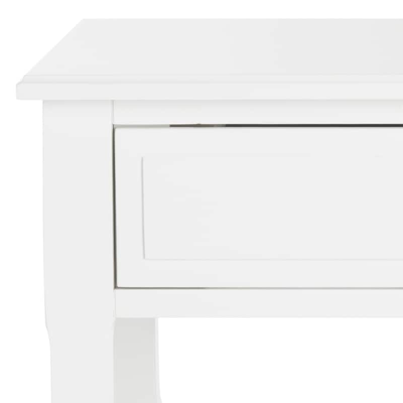 SAFAVIEH Terri Two Drawer White Nightstand