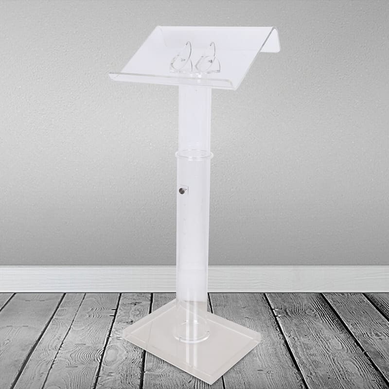 Acrylic Podium Stand, Pulpits For Churches, 47.5inch Modern Lecterns
