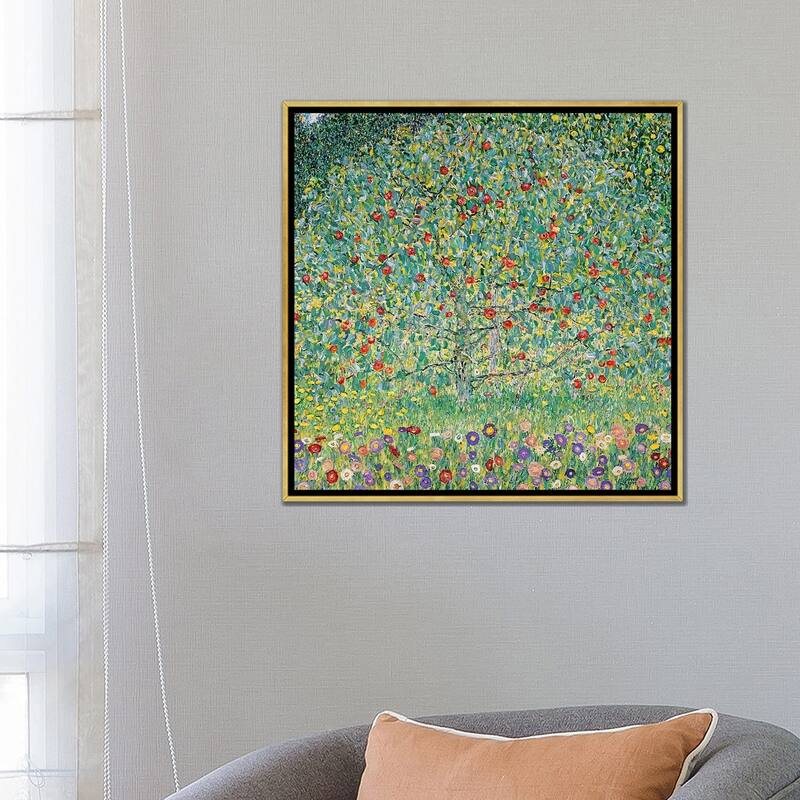 iCanvas "Apple Tree (Apfelbaum), 1912 " by Gustav Klimt Framed Canvas Print