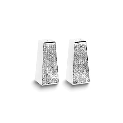 Curata Non-Tarnish Nickel-Plated Glitter Galore Salt and Pepper Shakers
