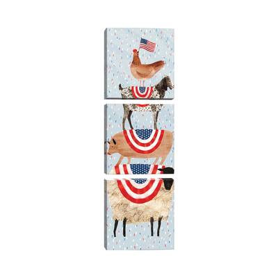 iCanvas "Farm Fireworks Collection B" by Victoria Borges 3-Piece Canvas Wall Art Set