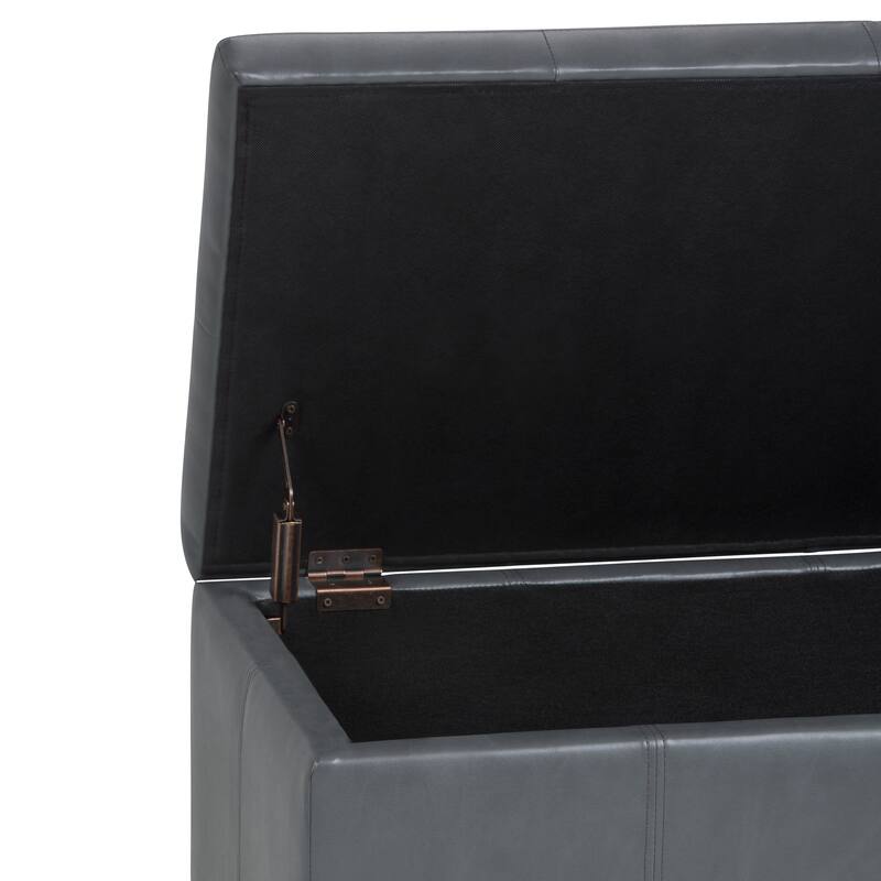 WYNDENHALL Cambridge 48 inch Wide Contemporary Rectangle Storage Ottoman
