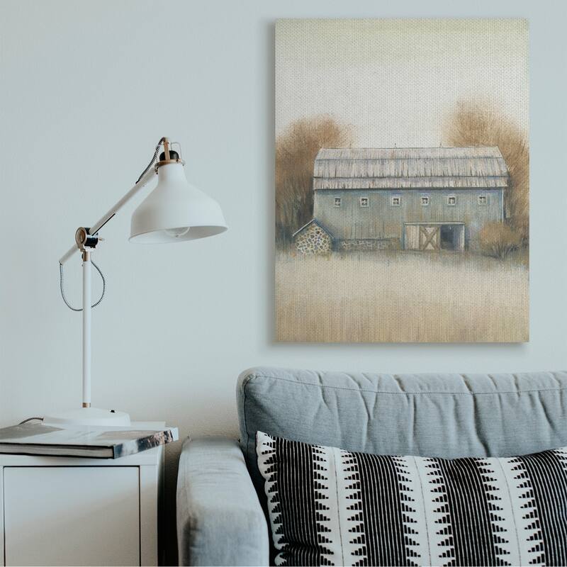 Stupell Autumn Barn Doors Vintage Farm Landscape Canvas Wall Art