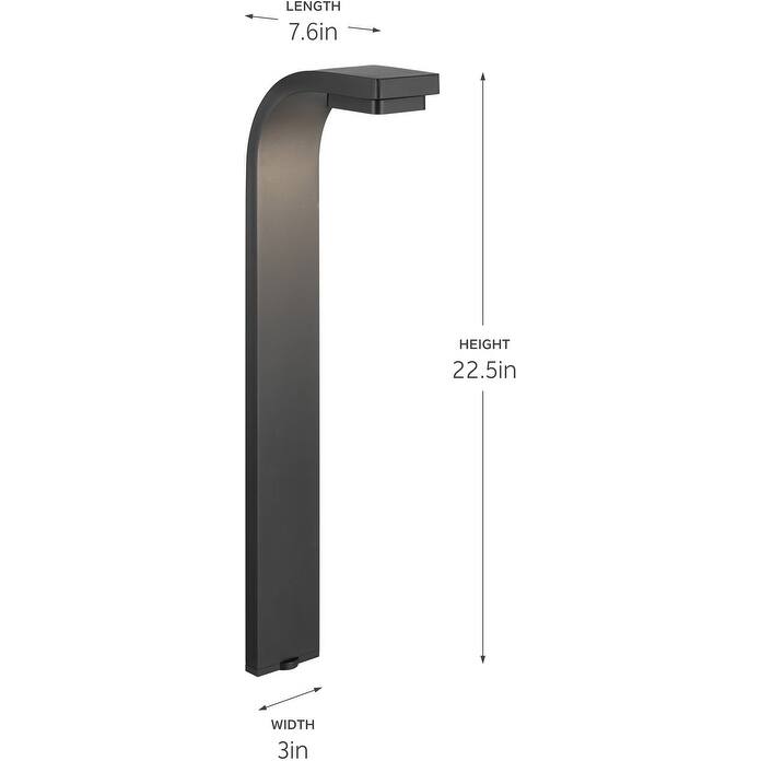 Kichler 1626027 Single 12V LED Bollard Path Light