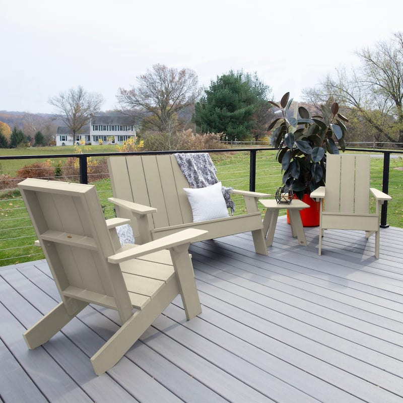 Italica Modern 4-piece Adirondack Patio Set