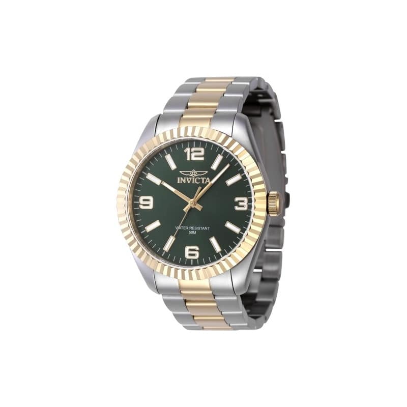 Invicta Men's 47455 Specialty Quartz 3 Hand Green Dial Watch