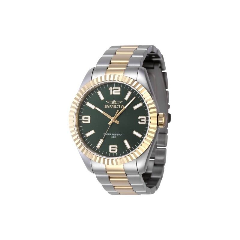 Invicta Men's 47455 Specialty Quartz 3 Hand Green Dial Watch
