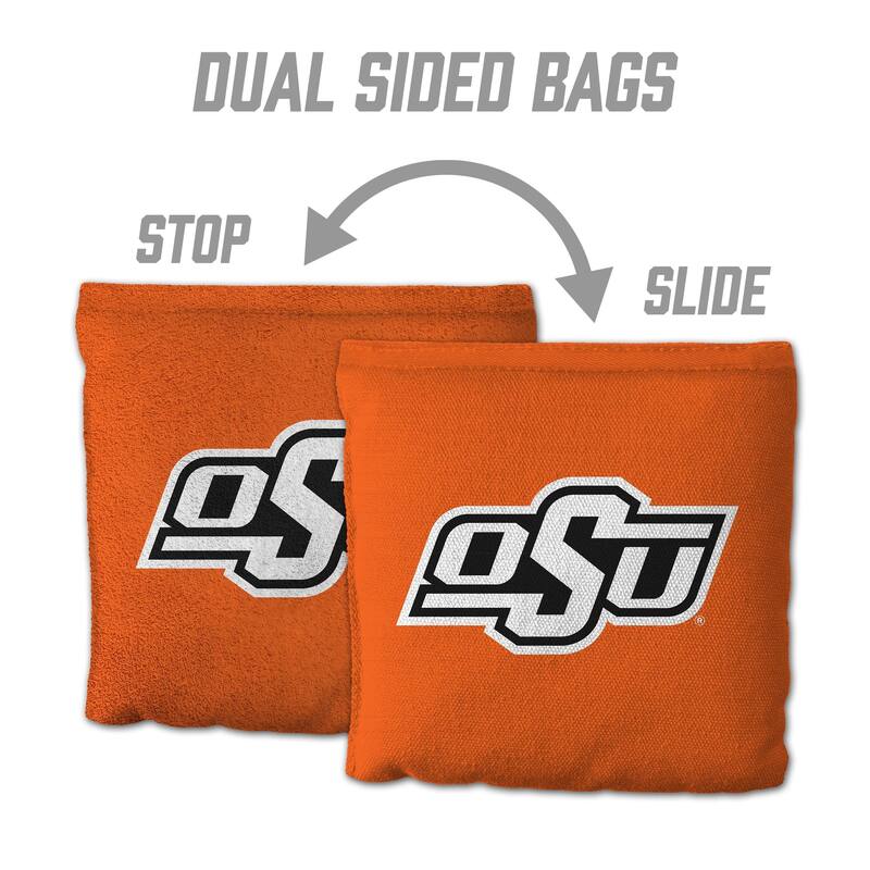 Oklahoma State Cowboys NCAA Dual Sided Pro Stop & Slide Cornhole Bags