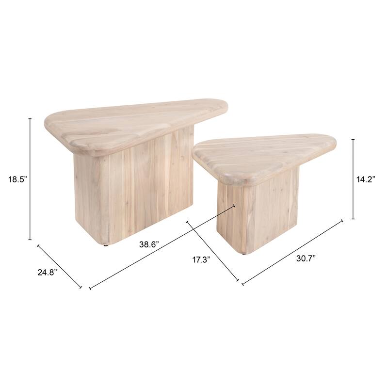 Navidic Coffee Table Set Natural