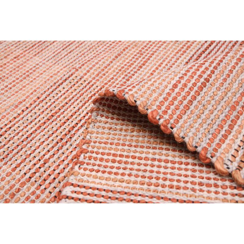 ECARPETGALLERY Braid weave Sienna Dark Copper Rug - 5'3 x 7'6