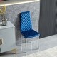 preview thumbnail 13 of 31, Grondin Modern Minimalist Style Upholstered Dining Chair Set with High Density Sponge Padded and Chrome Metal Legs