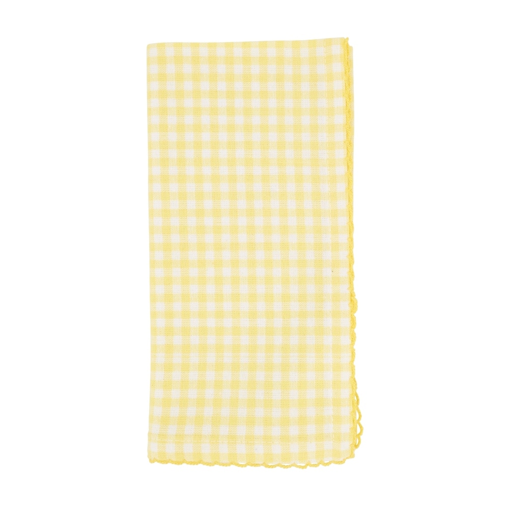 Gingham Design Dinner Napkins (Set of 4) - 18"x18"