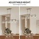 preview thumbnail 53 of 56, 4/5-Light Kitchen Island Pendant Light Fixture with Clear Glass Shades