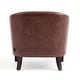 preview thumbnail 66 of 90, Axia Barrel PU Leather Accent Chair with Nailhead Trim