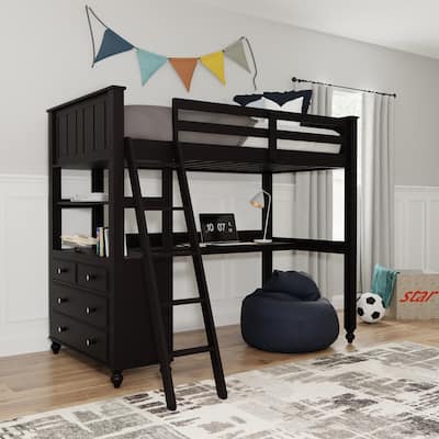 Hillsdale Furniture Lake House Twin Loft with Desk and Chest
