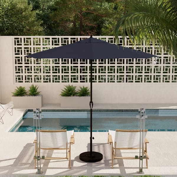 9 ft sunbrella patio umbrella North Bend 9-foot Round Auto-tilt, Bronze Finish, Sunbrella Patio Umbrella  by Havenside Home - On Sale - Bed Bath & Beyond