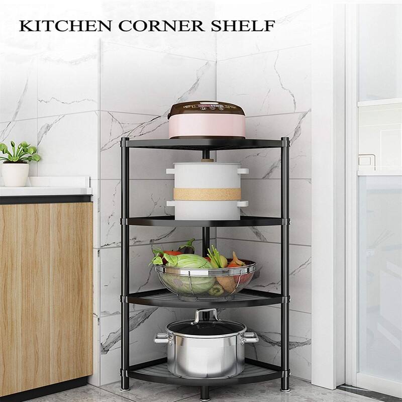 4-Tier Kitchen Pot Rack - 19.3"D x 14.2"W x 40.6"H