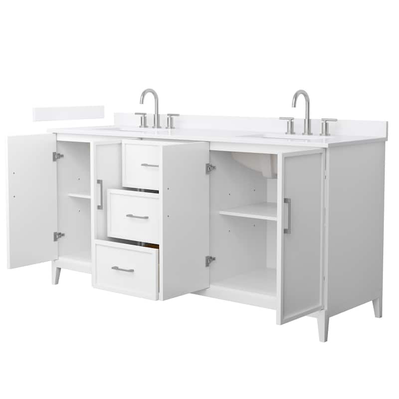 Wyndham Collection WCH717172D-QTZ-US3MXX Elan 72" Free Standing Double