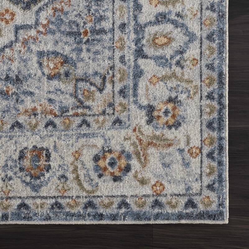 Hauteloom Manhattan Machine Washable Oriental Persian Medallion Vintage Distressed Area Rug
