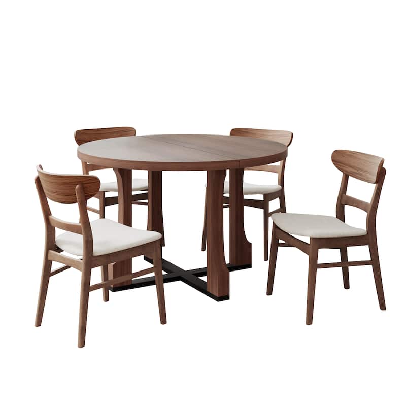 Christopher Knight Home- Thompson Wood 5-Pieces Dining Set