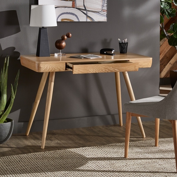 Rakel Light Oak Finish 1-Drawer Writing Desk by iNSPIRE Q Modern. Opens flyout.
