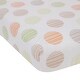preview thumbnail 1 of 0, Lambs & Ivy Woodland Tales Multicolor Modern Dot 100% Cotton Baby Fitted Crib Sheet