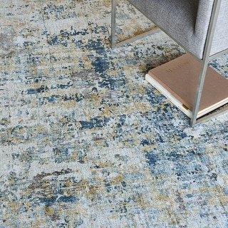 EXQUISITE RUGS Nightfall Hand-loomed Wool/Bamboo Silk Gold/Brown Area ...