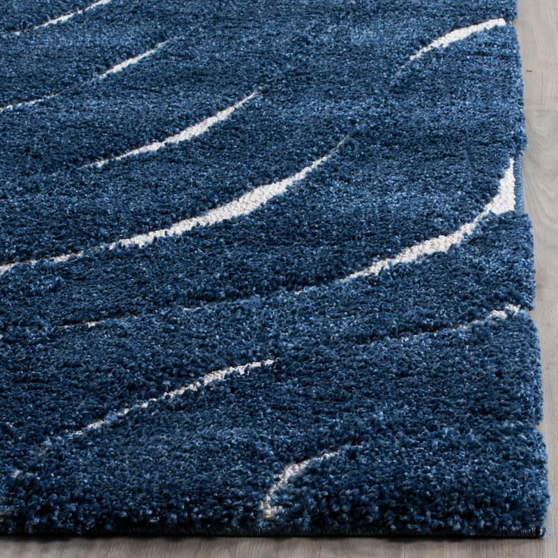 SAFAVIEH Florida Shag Borbala Soft Serene Waves 1.2-inch Thick