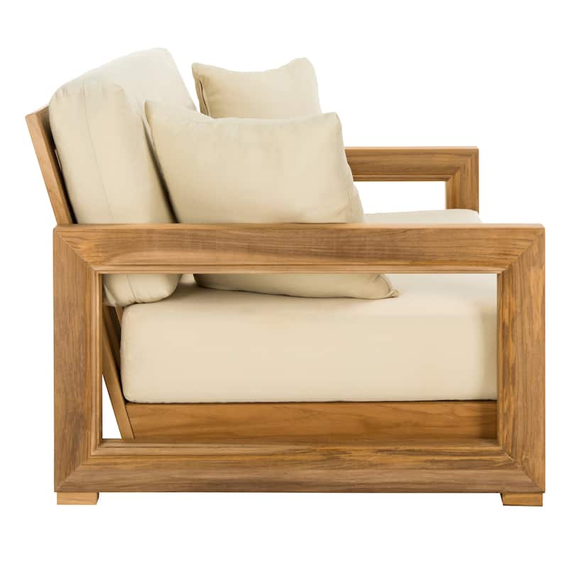SAFAVIEH Couture Montford Brazilian Teak 2-Seat Bench - 53"W x 36"D x 27"H