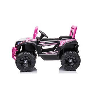 Kids Ride-On Car with Remote Control, LED Lights, Swing Function & Music