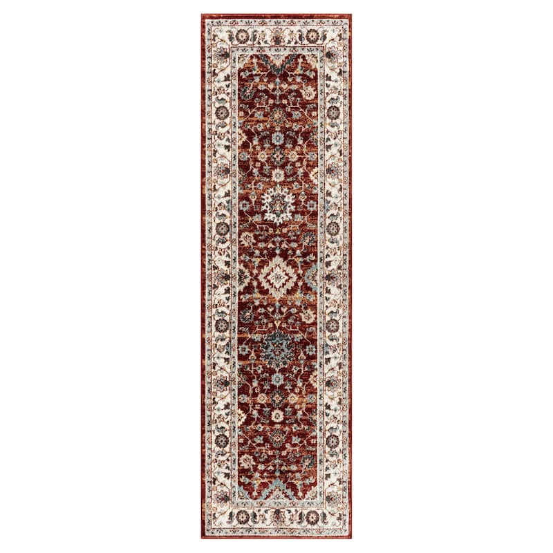 Everwash Treasure Lina Traditional Medallion Machine Washable Area Rug