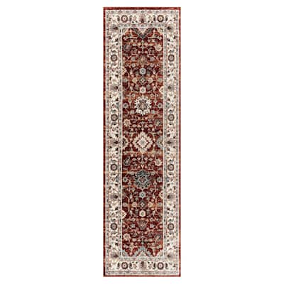 Everwash Treasure Lina Traditional Medallion Machine Washable Area Rug
