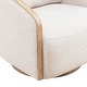 preview thumbnail 10 of 16, Liberty Furniture Nora Upholstered Swivel Accent Chair -Light Brown, Dark Brown - Width 32" x Depth 35" x Height 32"