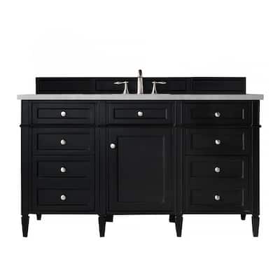 James Martin Vanities Brittany 60" Single Vanity, Black Onyx