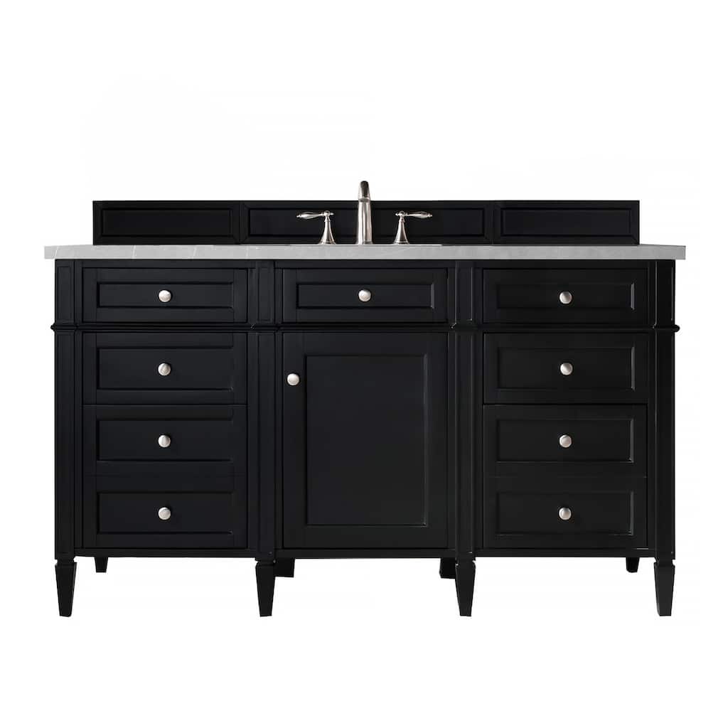 James Martin Vanities Brittany 60" Single Vanity, Black Onyx