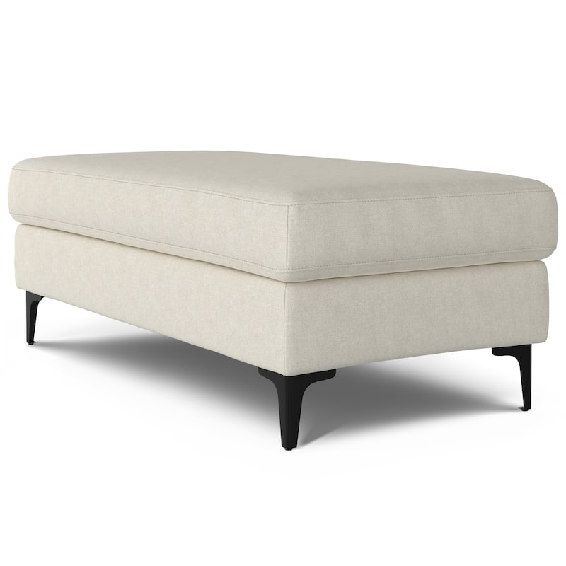 WYNDENHALL Lana Large Rectangular Ottoman in Tightly Woven Performance Fabric
