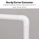 preview thumbnail 18 of 19, Wall Mounted Corner Shower Curtain Rod 35.4 - 35.4 Inches