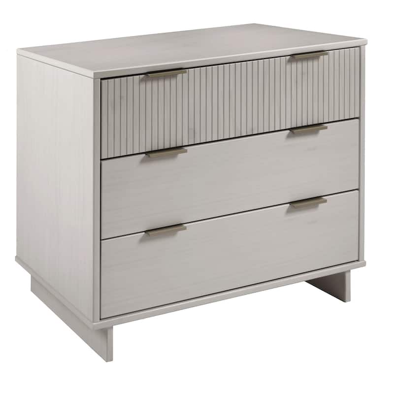 Manhattan Comfort 2-Piece Granville Modern Solid Wood Standard Dresser and Nightstand Set