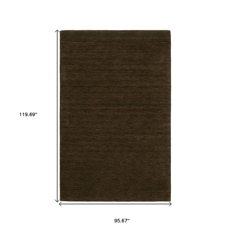 HomeRoots Solid Color Casual Rectangle Area Rug