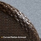 preview thumbnail 14 of 18, Outdoor Rattan Loveseat – Traditional 2‑Seater Patio Chair 5.5″ Olefin Cushions