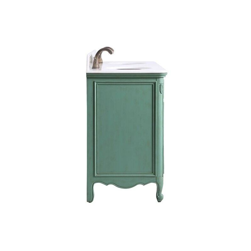 60" Double Bathroom Vanity Sink
